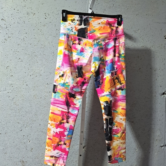 #061 Sz XL Leggings / Abstract Activewear Sports Bottom Rebelious by Maya Elious - Picture 10 of 12